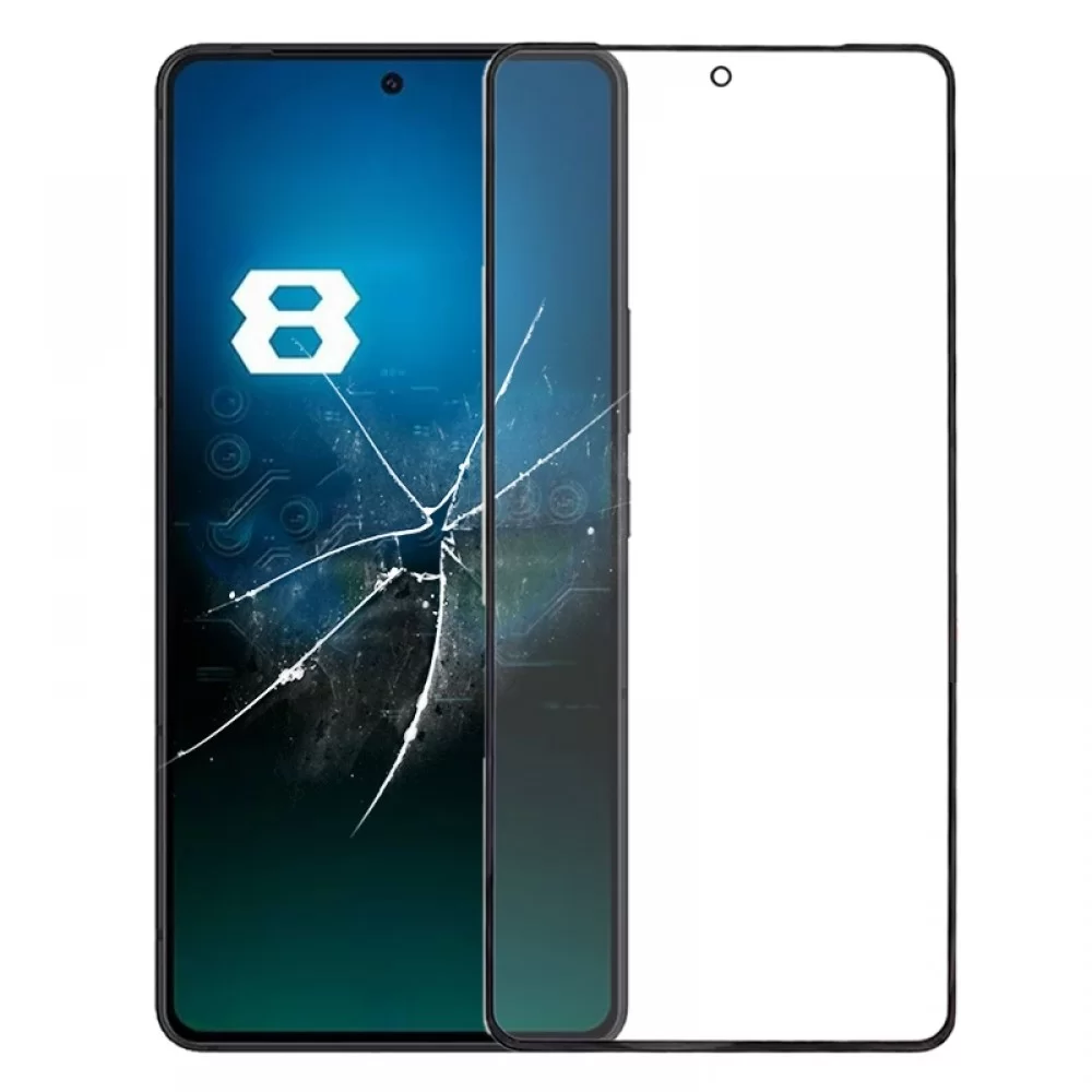 För Asus ROG Phone 8 Front Screen Ytterglaslins med OCA optiskt genomskinligt lim